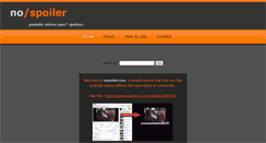 Desktop Screenshot of nospoiler.com